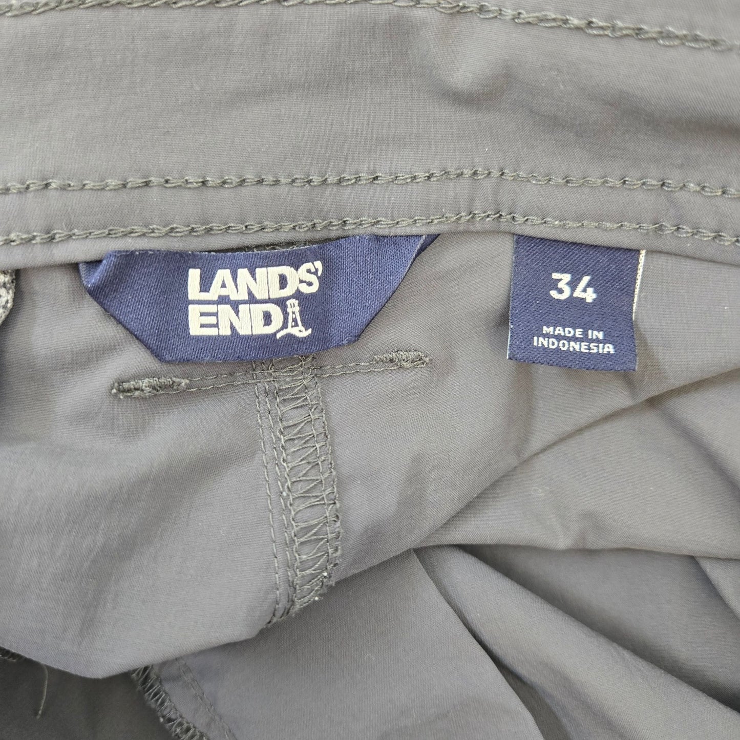 Lands' End Cargo Activewear Performance Pants Size 34