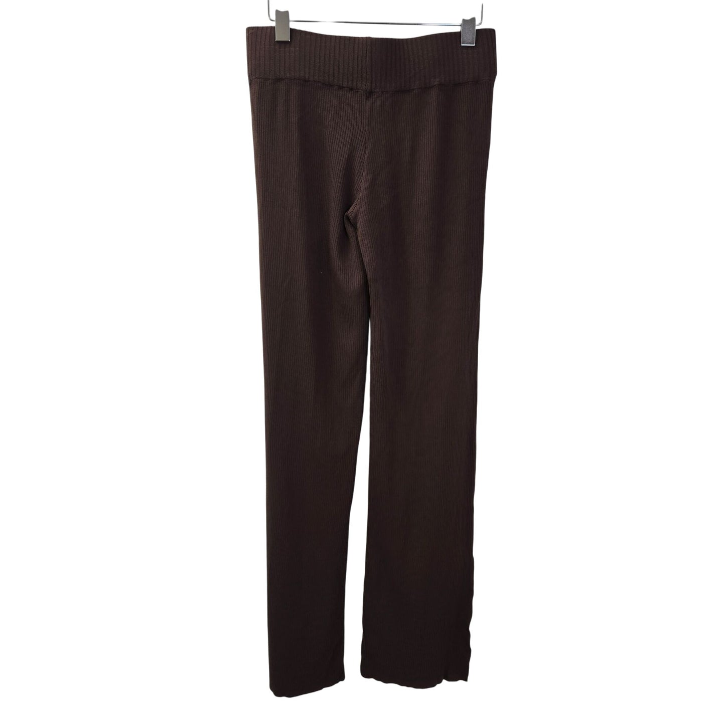 NWOT I.AM.GIA Ribbed Knit Pull On Split Hem Flare Pants Size Medium