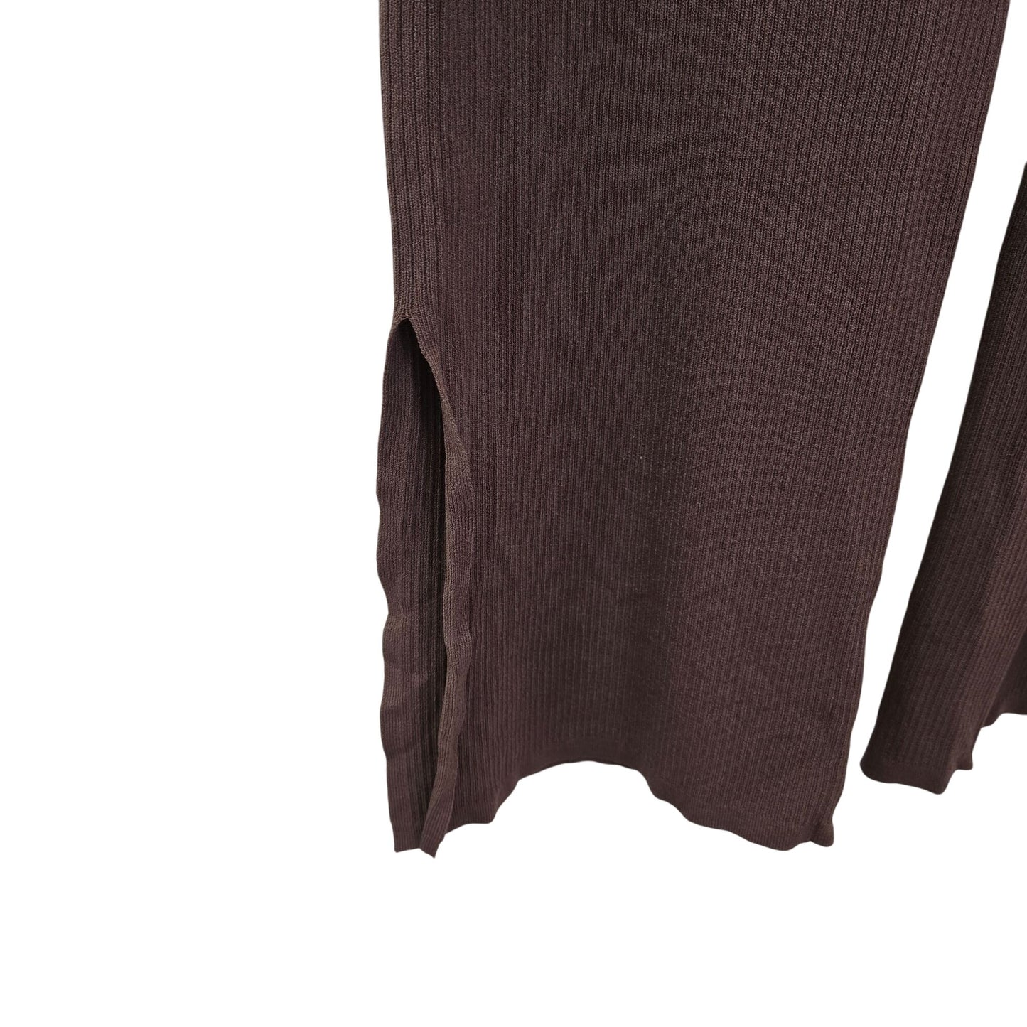 NWOT I.AM.GIA Ribbed Knit Pull On Split Hem Flare Pants Size Medium