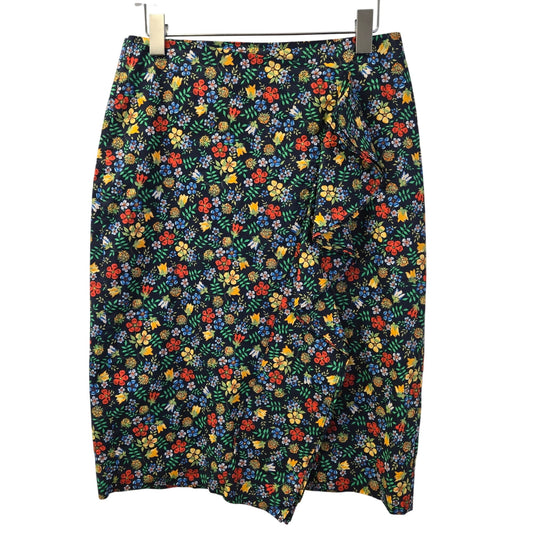 Liberty Art Fabrics for J. Crew Floral Edenham Ruffle Envelope Skirt Size 6