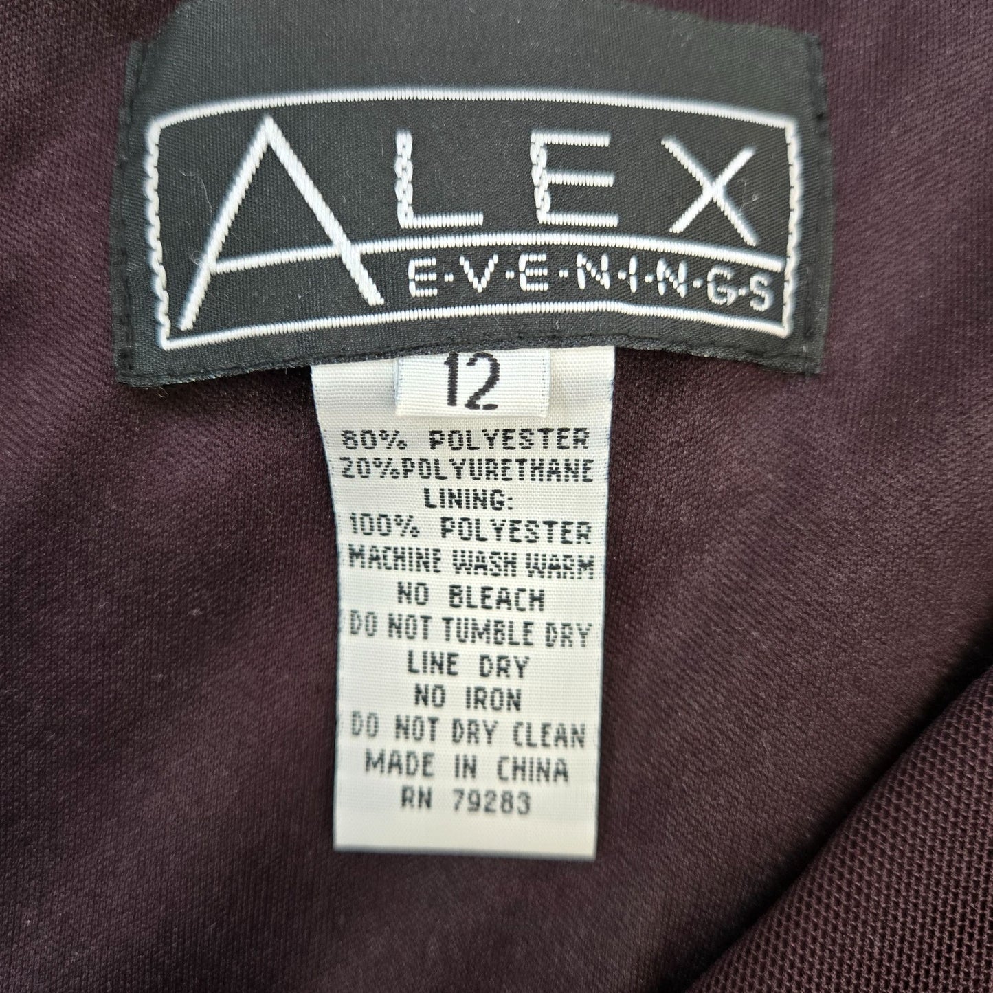 Alex Evenings Ruched and Pleated Special Occasion Dress Size 12