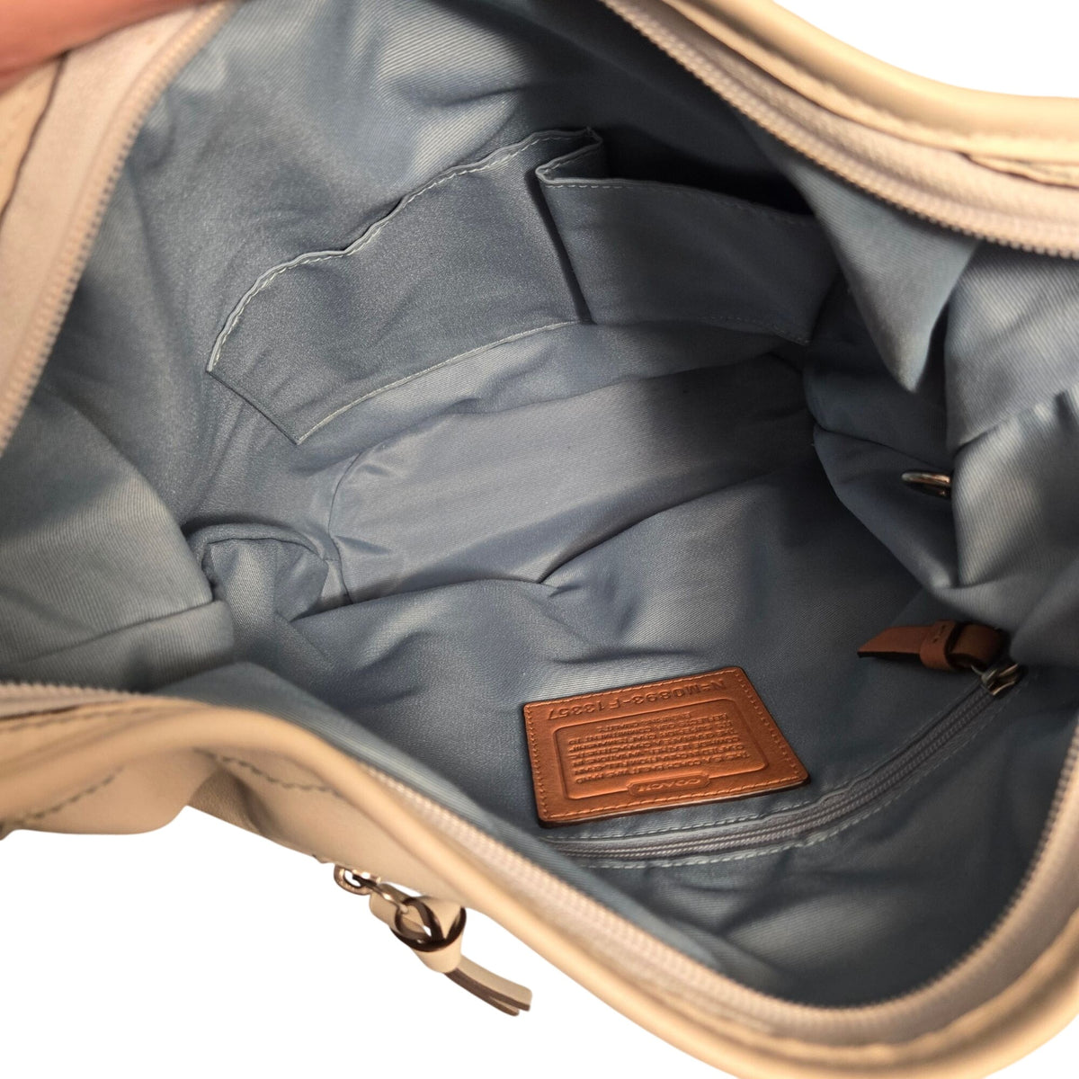 Coach Factory Vintage Rugby Stripe Leather Bucket Shoulder Bag