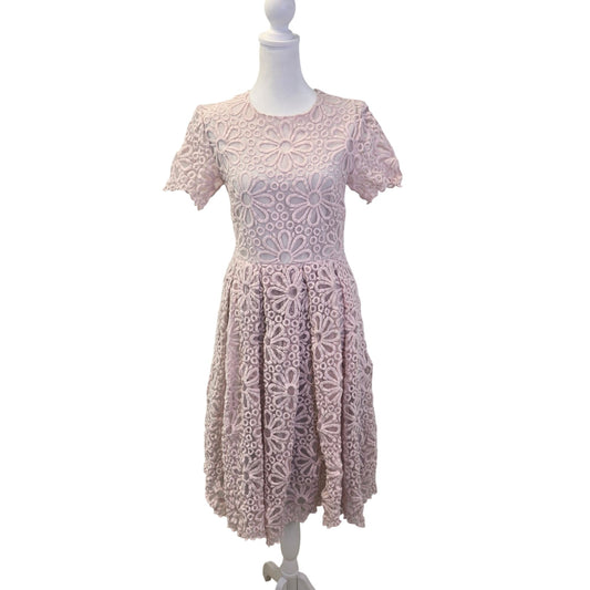 Rachel Parcell Provence Lace Floral Fit & Flare Dress Size Medium