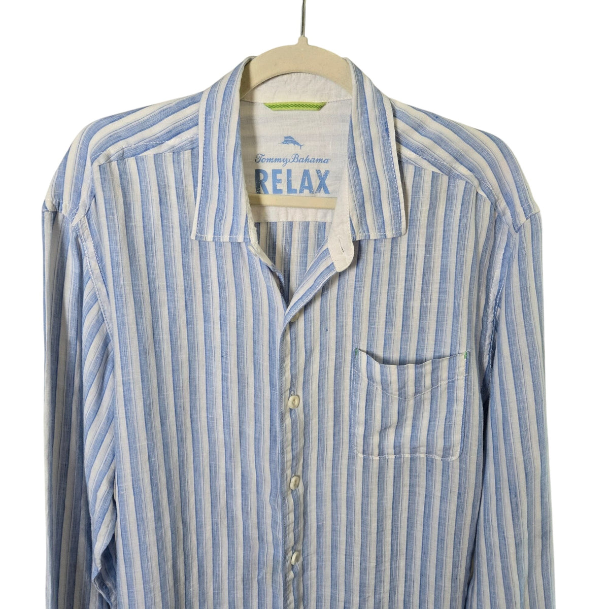 Tommy Bahama Relax 100% Linen Button Down Shirt Size XL