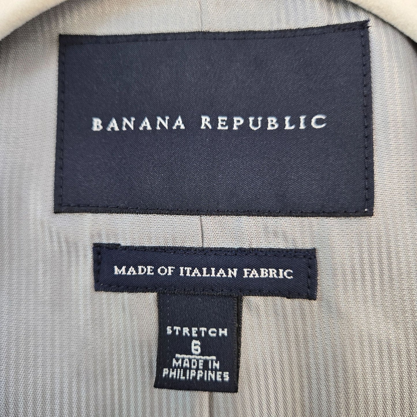 Banana Republic Wool Blend Two Button Blazer Jacket Size 6