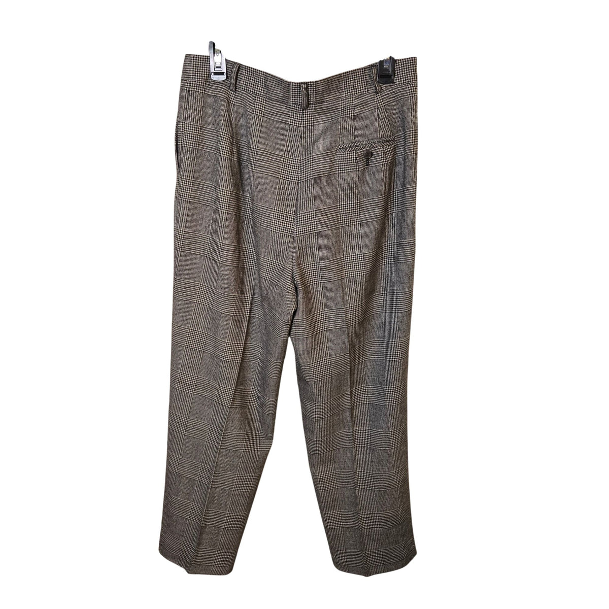 Talbots Petites Wool Glen Plaid Trouser Pants Size 12 Petite