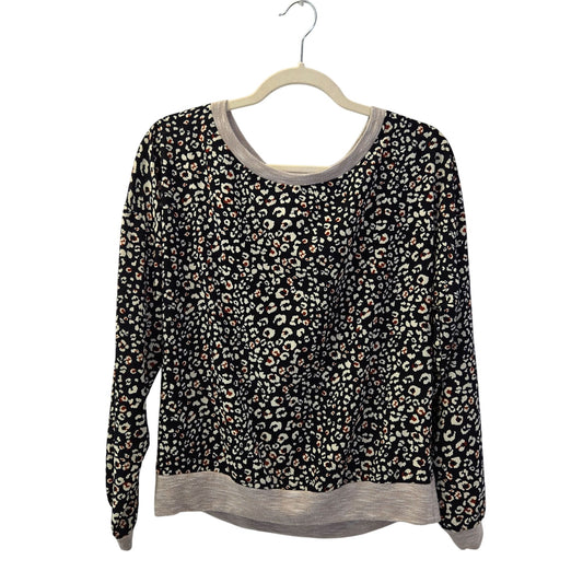 Anthropologie Sunday in Brooklyn Leopard Print Crewneck Blouse Size Small