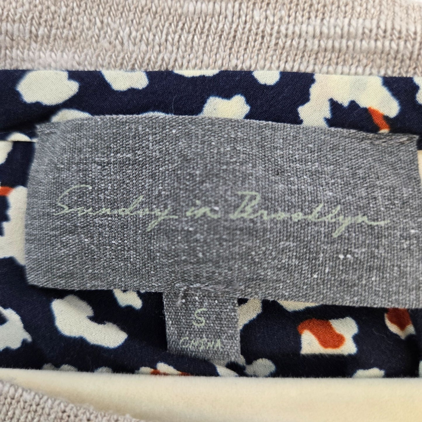 Anthropologie Sunday in Brooklyn Leopard Print Crewneck Blouse Size Small