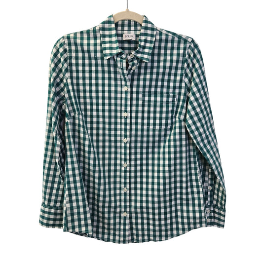 J. Crew Factory Picnic Plaid Button Down Shirt Size Small