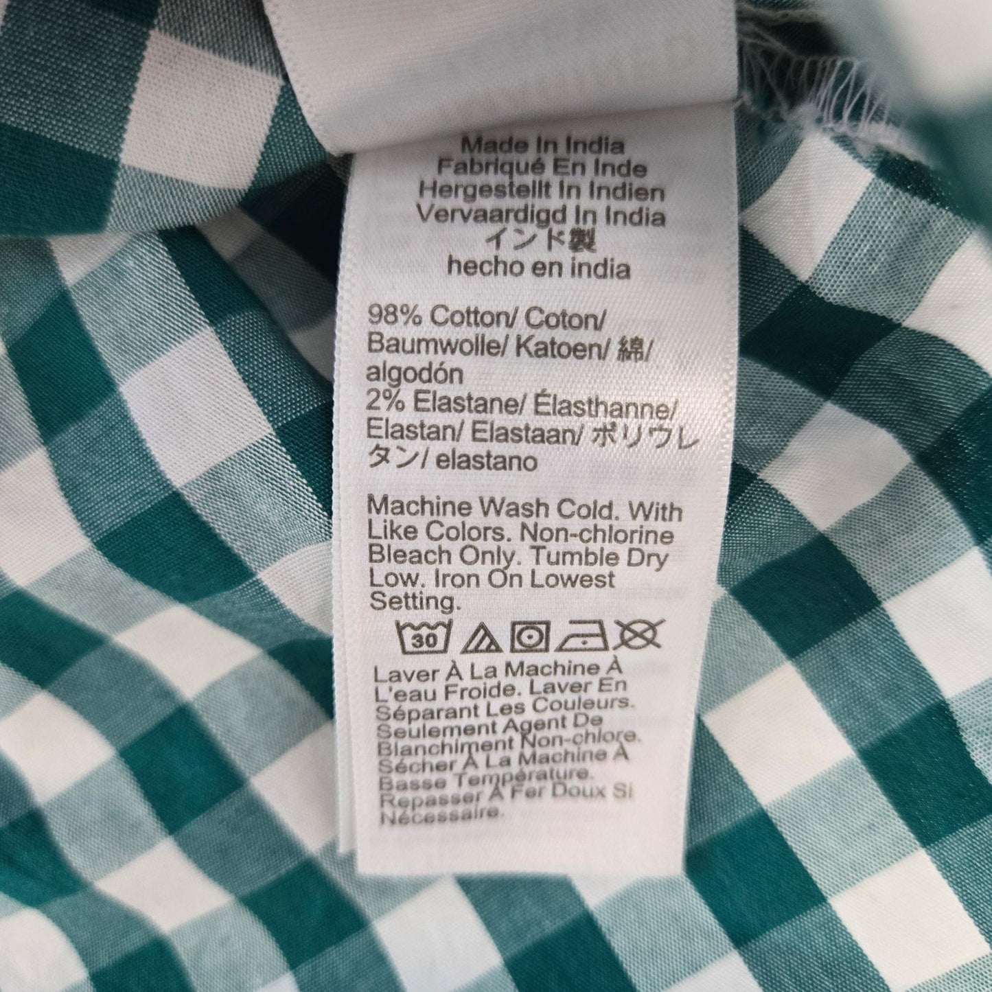J. Crew Factory Picnic Plaid Button Down Shirt Size Small