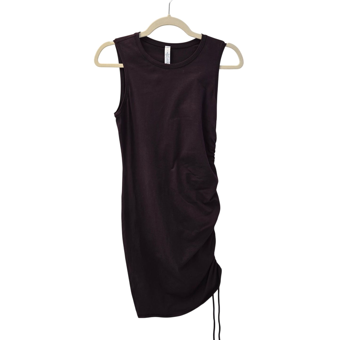 Lululemon Cinch It Pima Cotton Tank Dress in Cherry Size 4