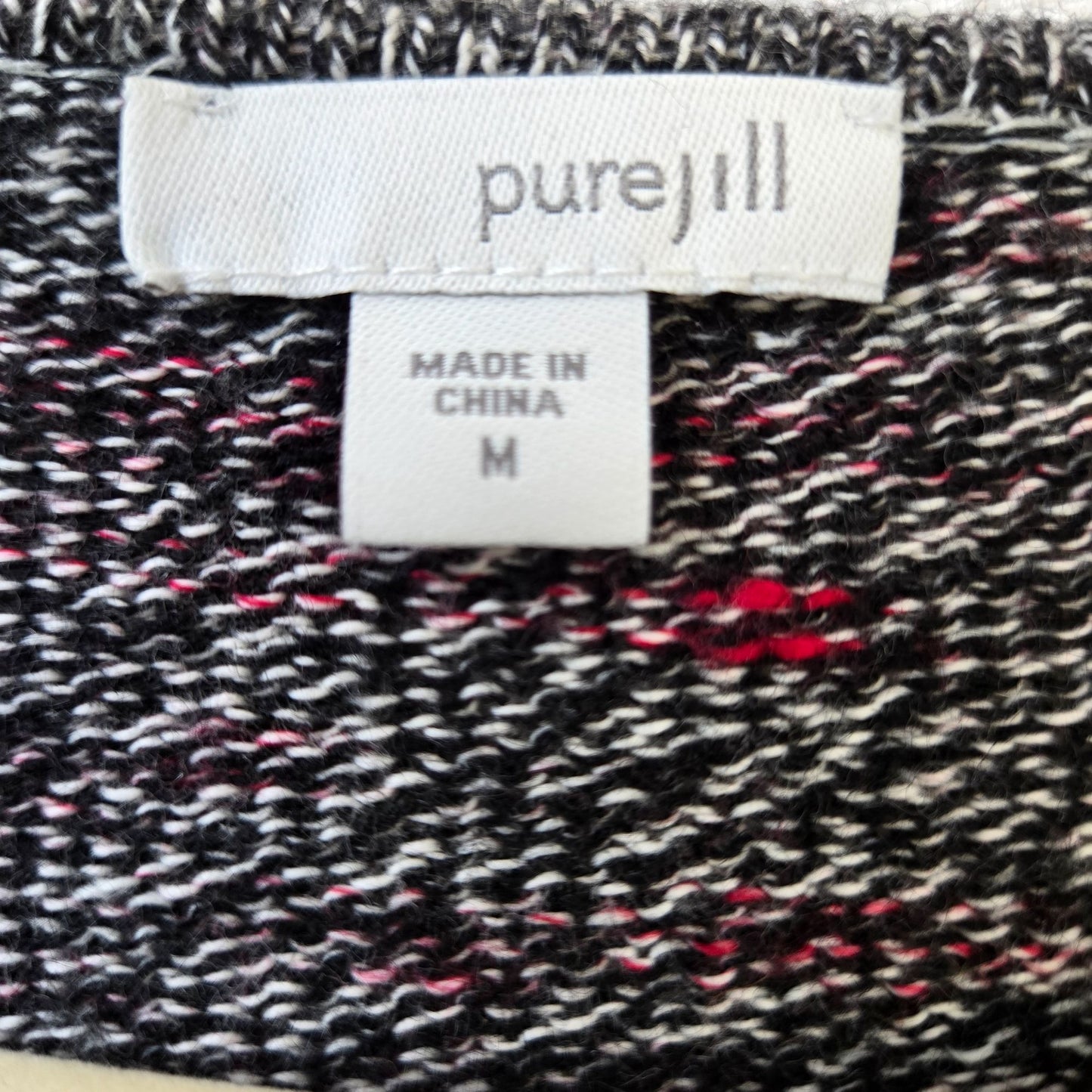 J. Jill Pure Jill Wool & Cashmere Blend Asymmetrical Tunic Sweater Size Medium