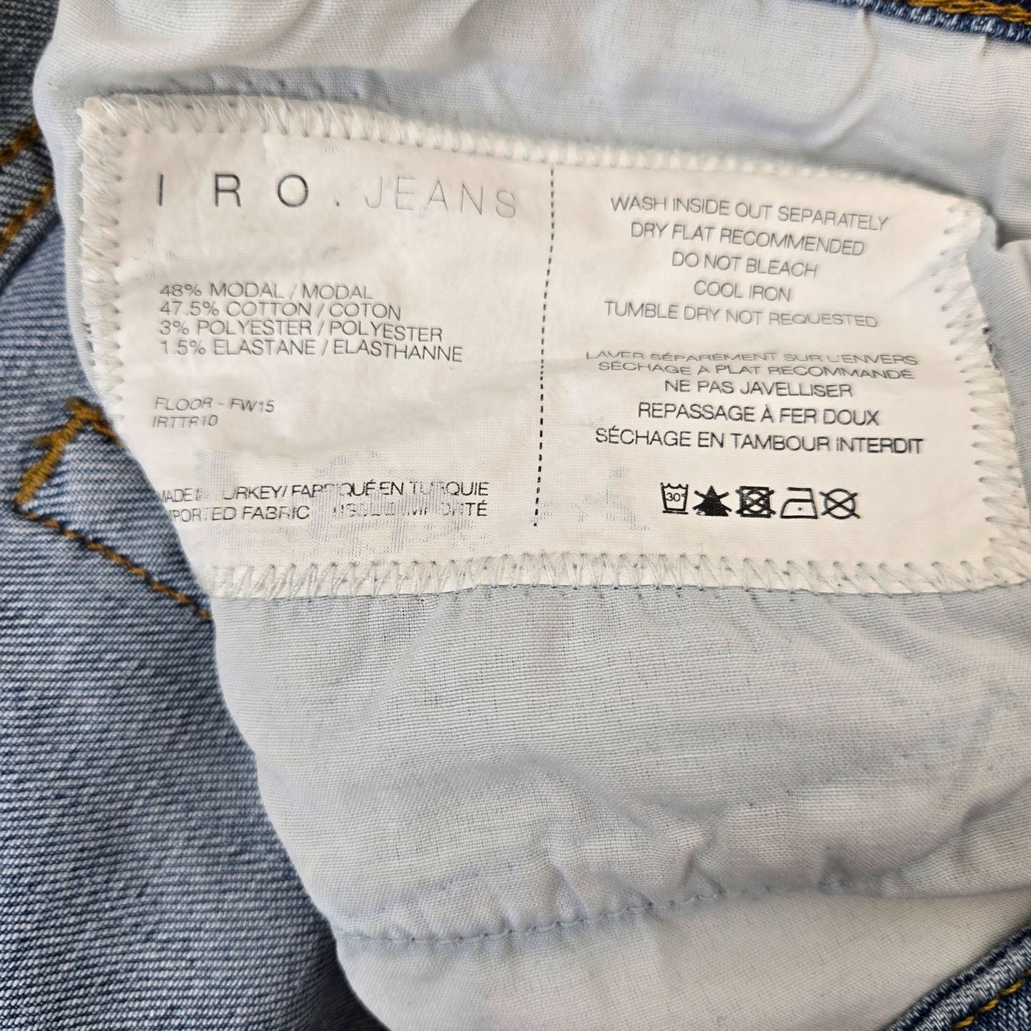 IRO Rina Low Rise Boyfriend Jeans Size 28