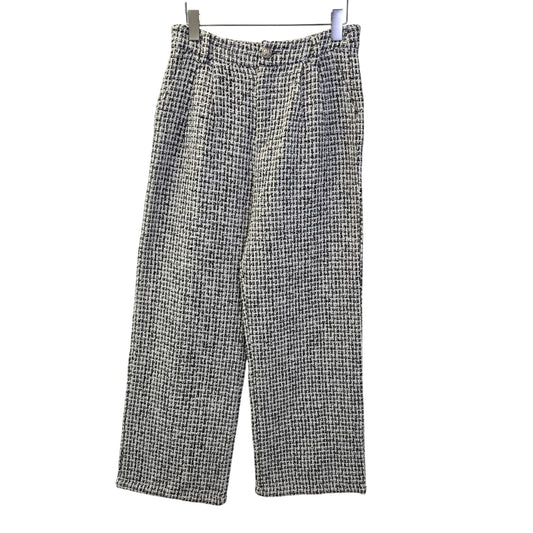 Commense Tweed High Rise Wide Leg Trouser Pants Size Medium