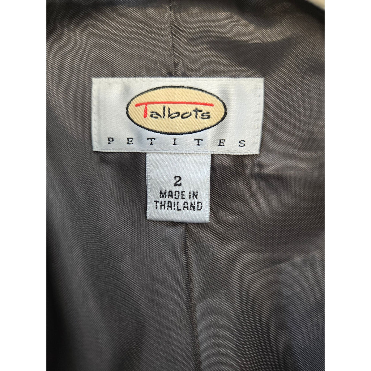 Talbots 100% Wool Two Button Blazer Jacket Size 2 Petite