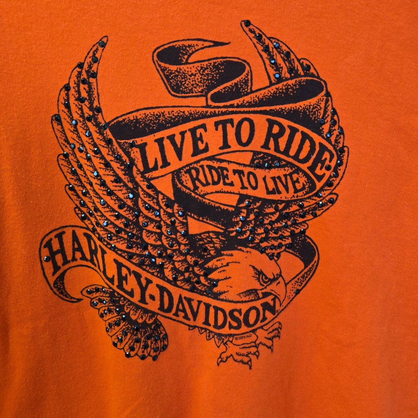 Harley-Davidson Studded Eagle Graphic T-Shirt Size L/XL