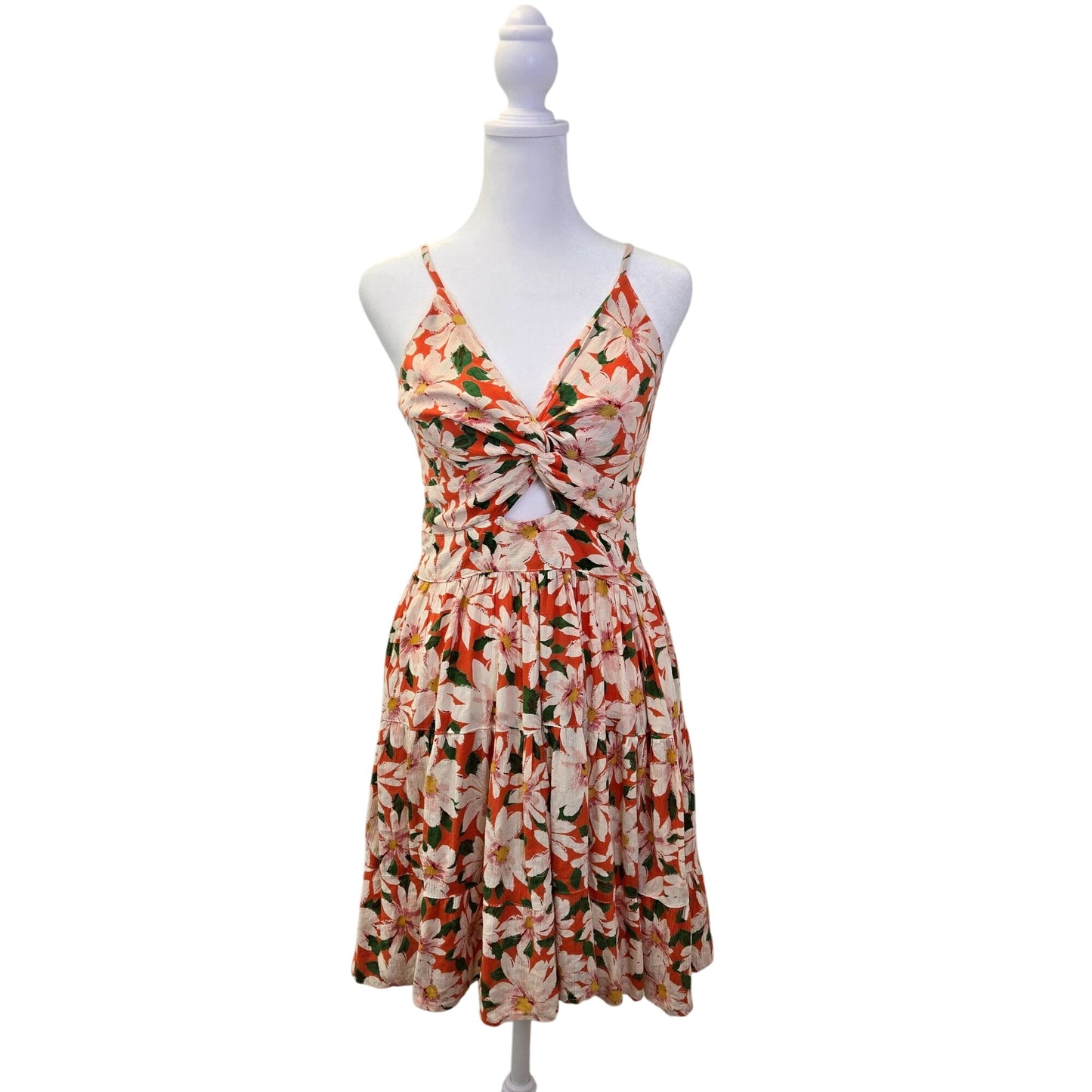 NWT Angie Floral Criss-Cross Fit & Flare Sundress Size Small