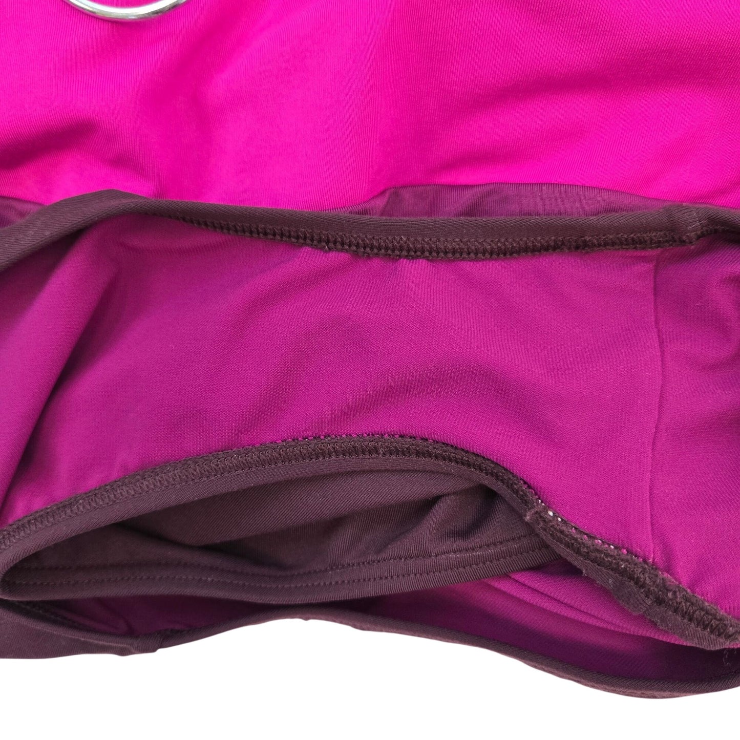 Athleta Coastline One Piece Swimsuit Fuchsia Magenta Colorblock Size Small