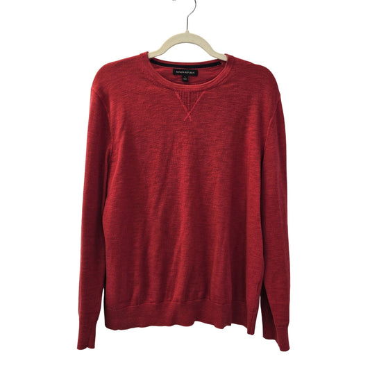 Banana Republic 100% Cotton Lightweight Crewneck Sweater Size Large