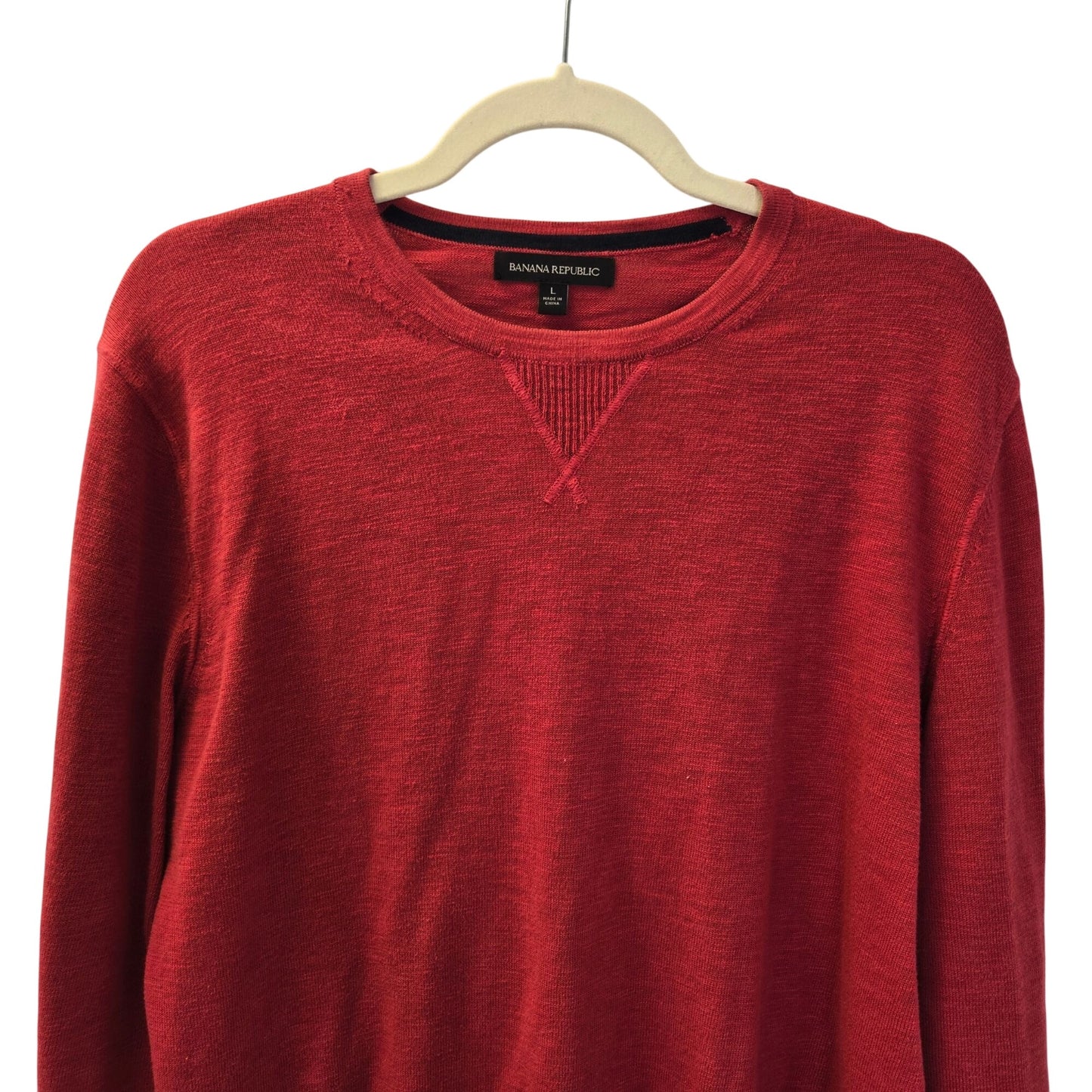 Banana Republic 100% Cotton Lightweight Crewneck Sweater Size Large