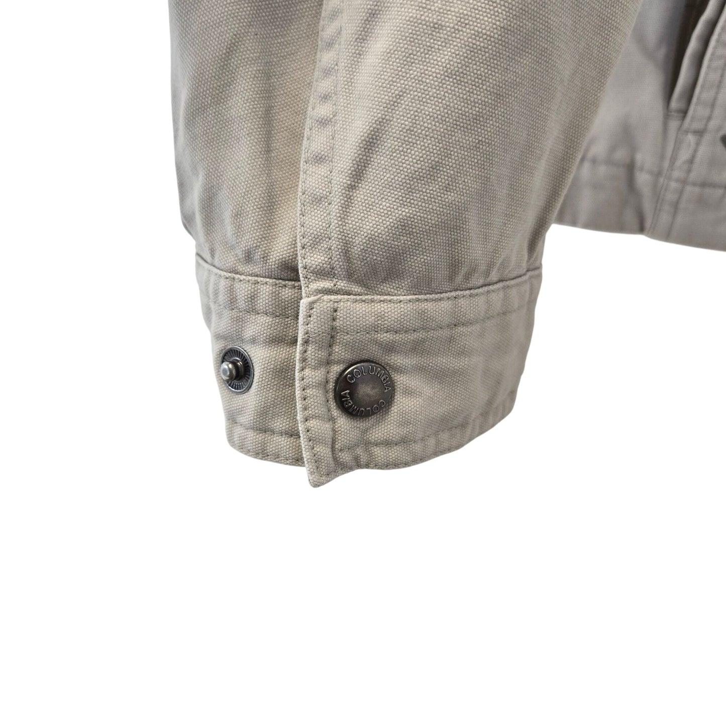 Columbia Stonewashed Granite Cloth Canvas Full Zip Jacket Size Large