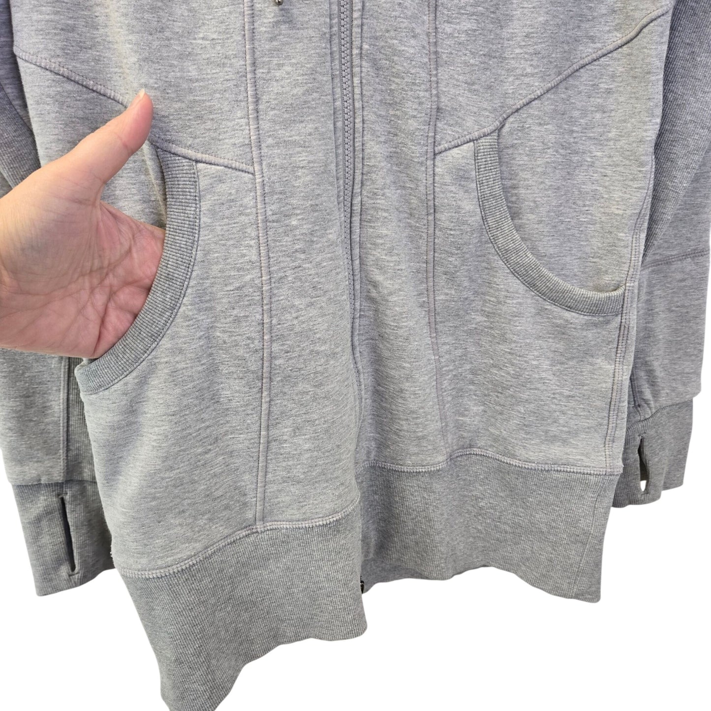 Athleta Cya Strength Full Zip Hooded Sweatshirt Size Medium