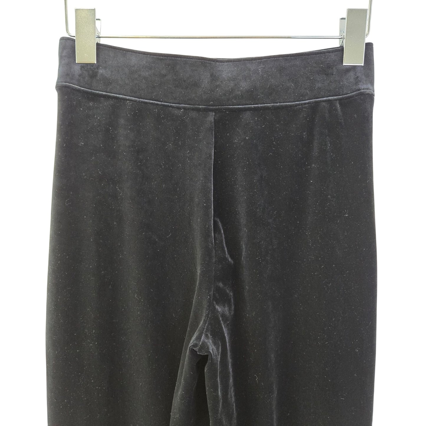 Spanx Crushed Velvet Split Hem Wide Leg Pants Size Small