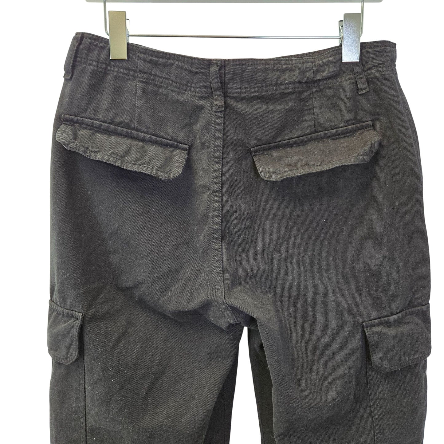 Zara High Rise Wide Leg Cargo Pants Jeans Size 8