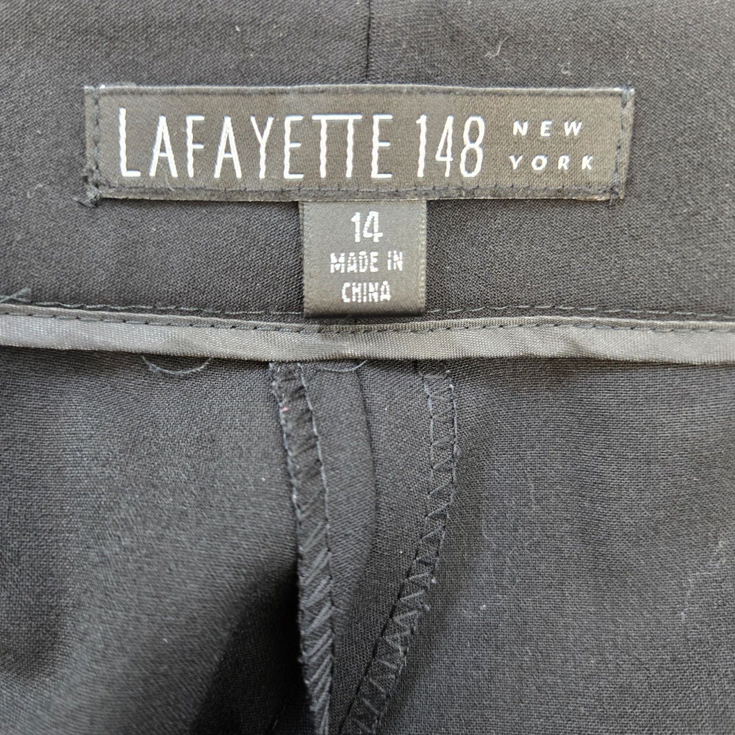 Lafayette 148 New York Stretch Wool Trouser Pants Size 14