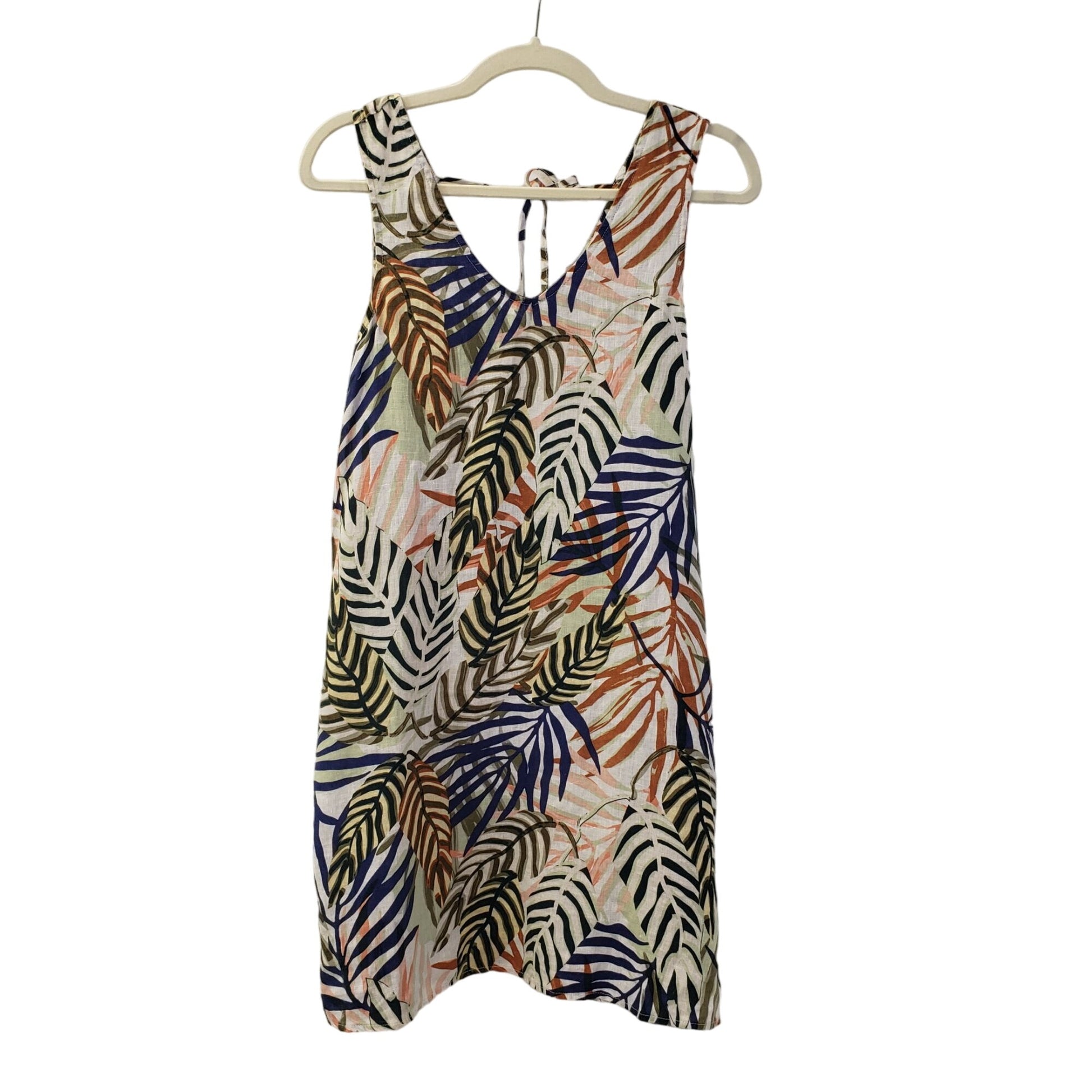 Tahari 100% Linen Tropical Print Mini Dress Size Small theuntamedthread.com Tahari 100% Linen Tropical Print Mini Dress Size Small theuntamedthread.com