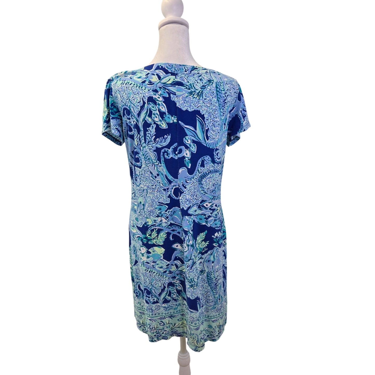 Lilly Pulitzer Sophiletta Short Sleeve V-Neck Shift Dress Size Medium