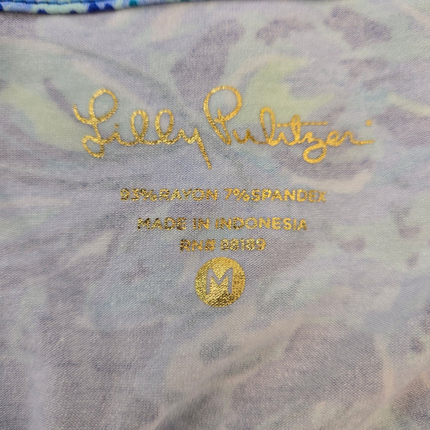 Lilly Pulitzer Sophiletta Short Sleeve V-Neck Shift Dress Size Medium