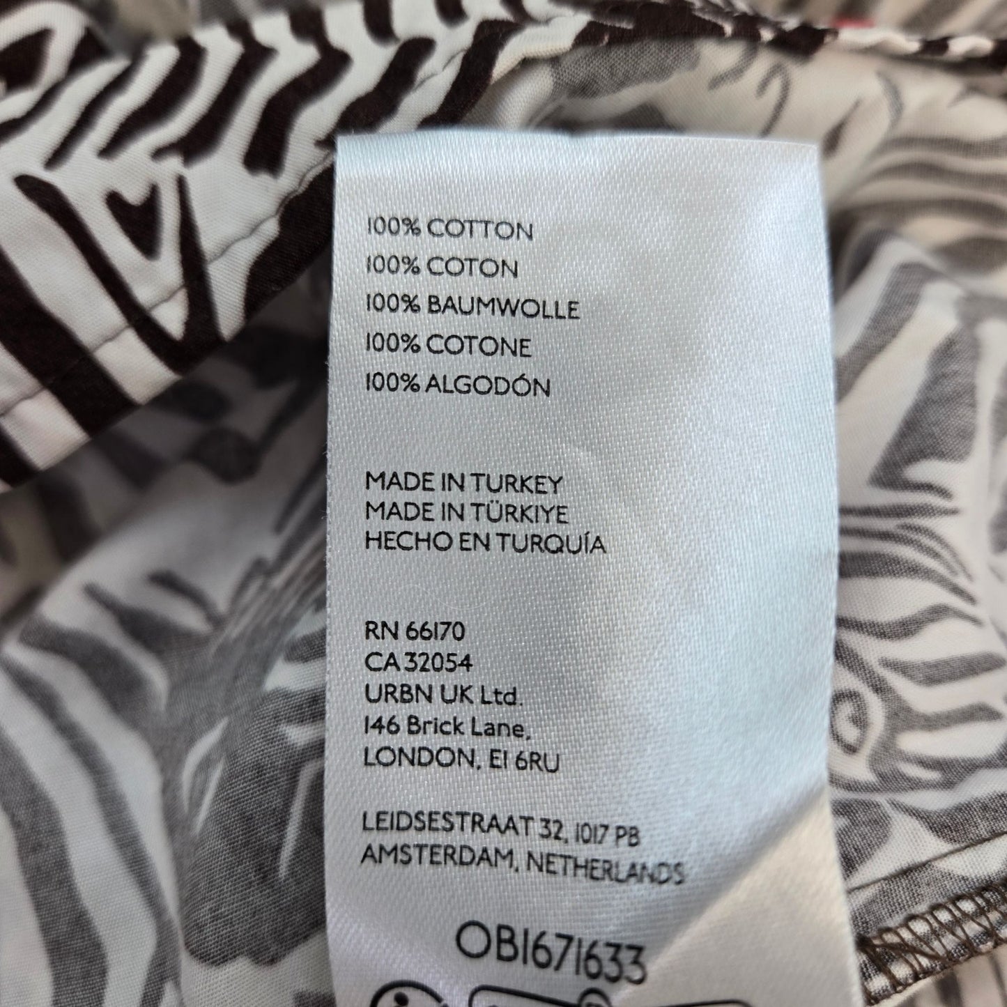 Anthropologie Maeve Bettina Zebra Print Midi Dress Size Large