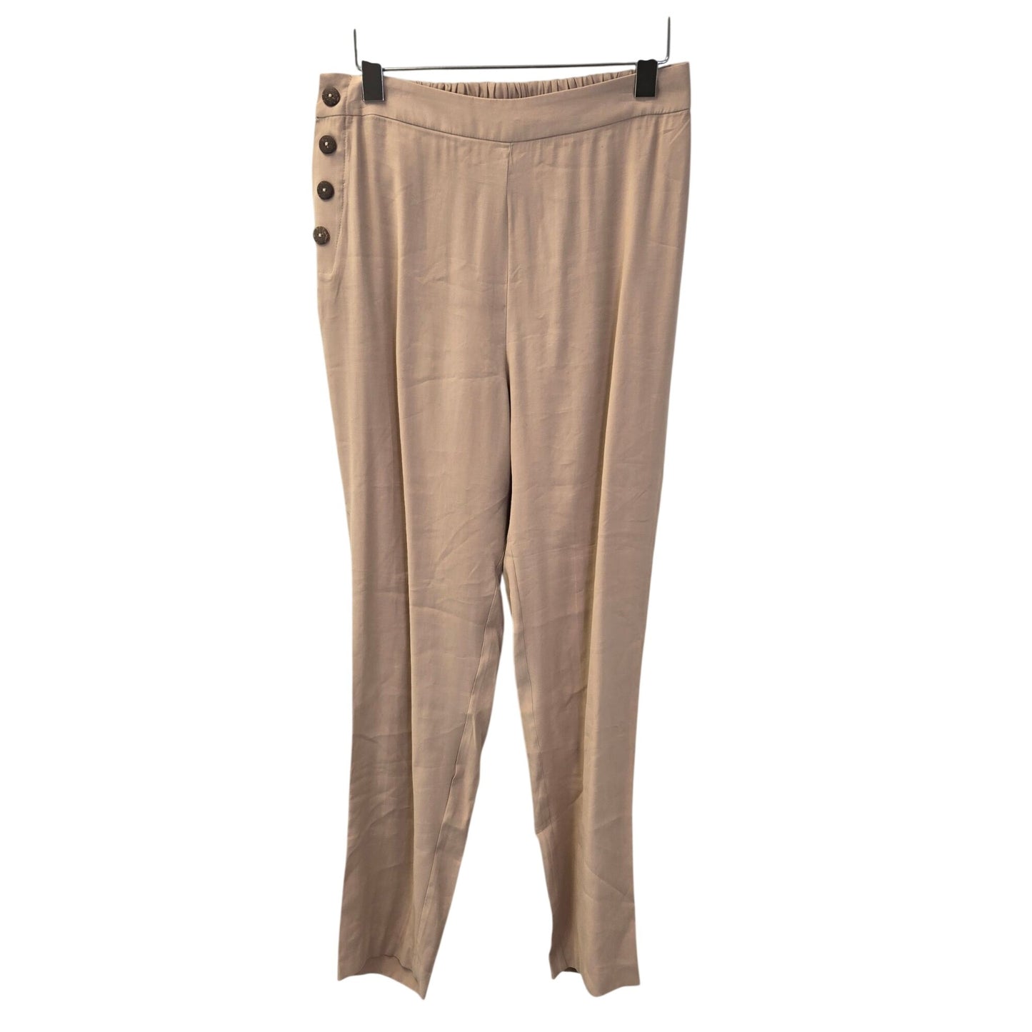 NWT BCBGeneration Tapered High Rise Trouser Pants in Sand Size Small