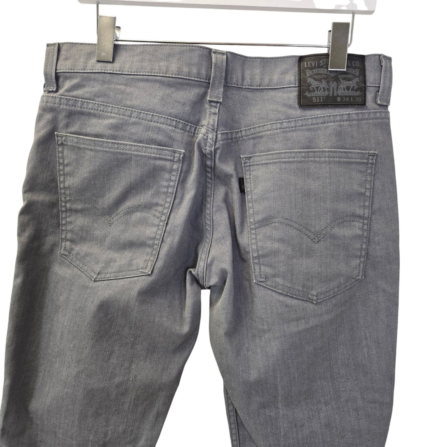 Levi's 511 Straight Leg Gray Jeans Size 34x30