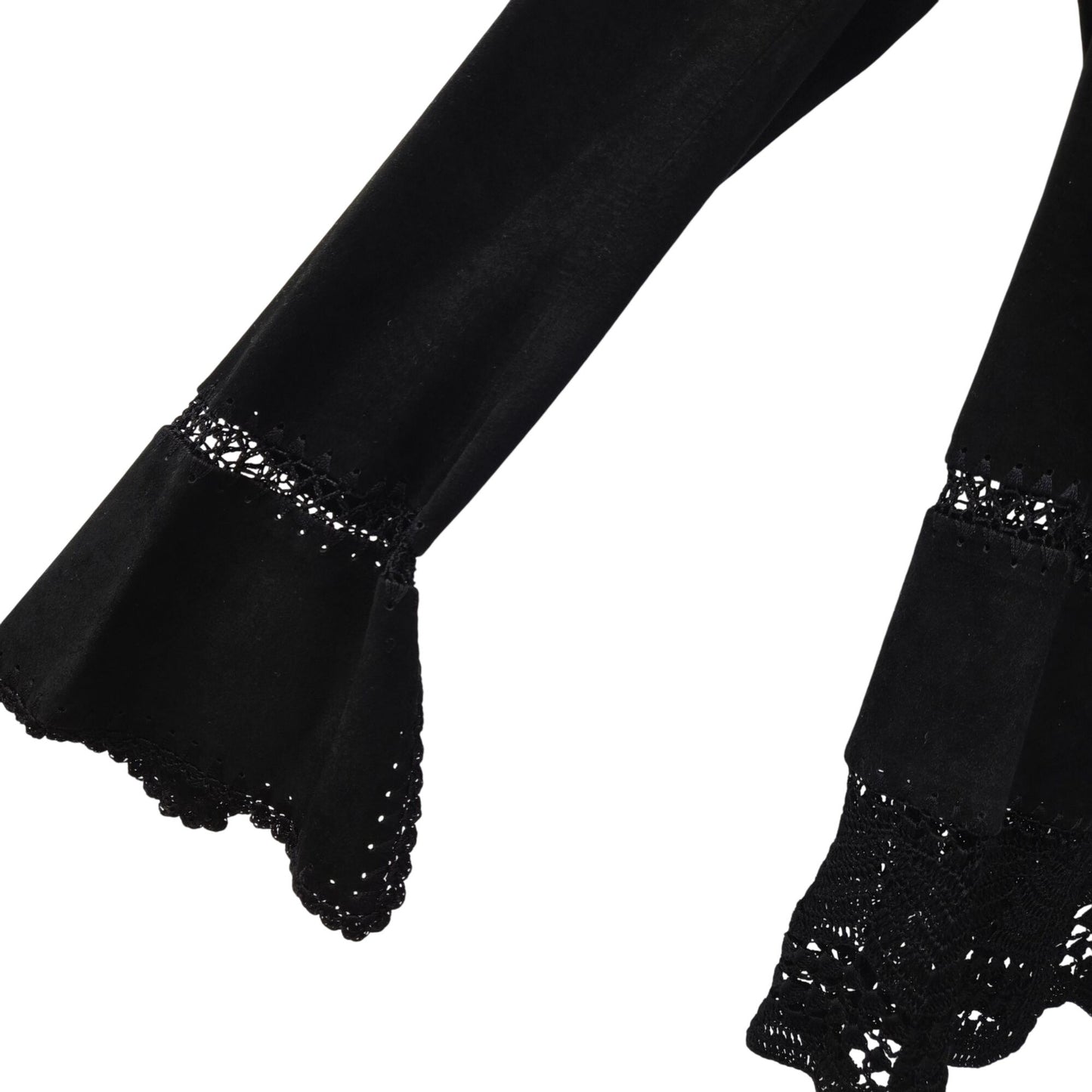 Kenneth Cole 100% Suede Leather Crochet Embellished Hippie Jacket Size 8