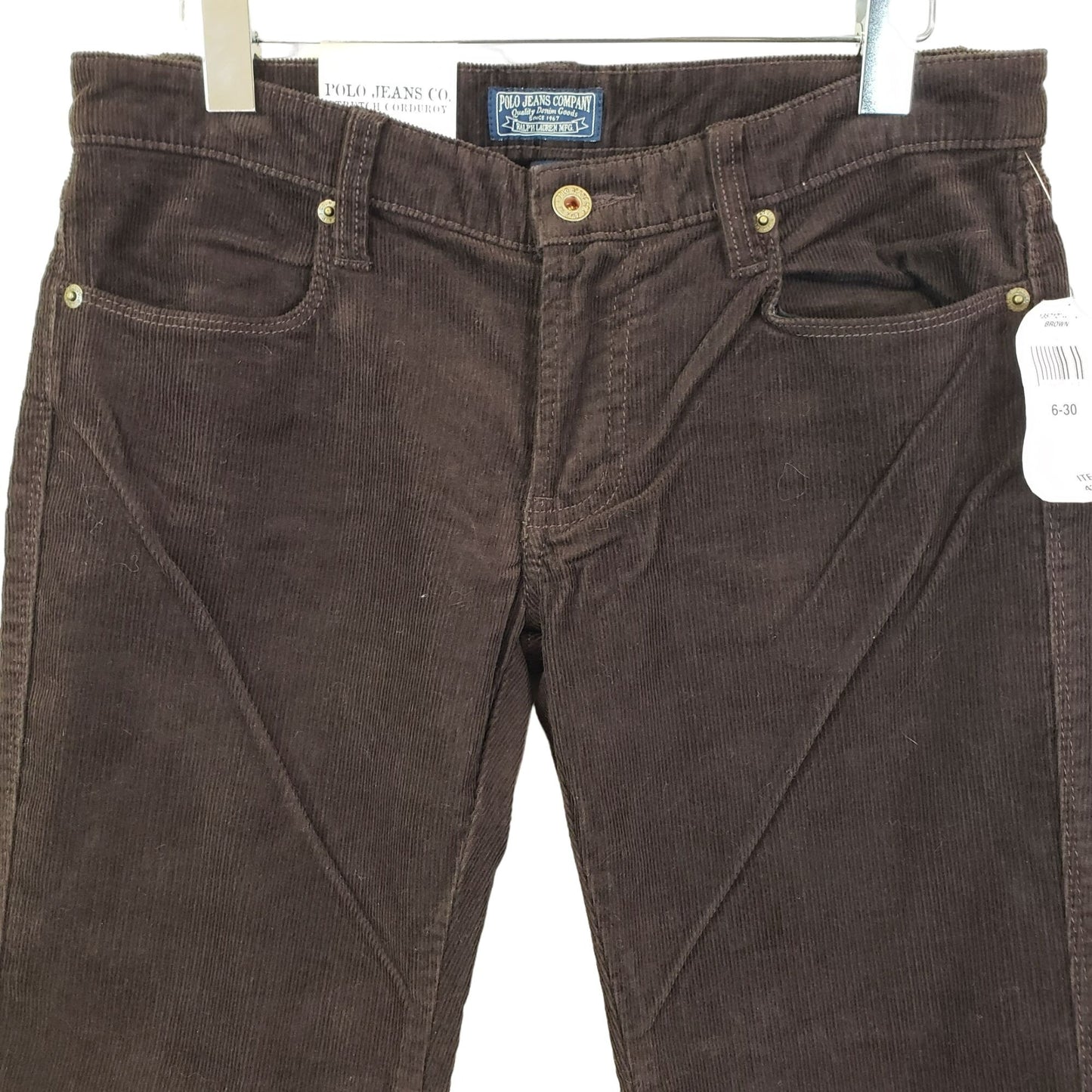 NWT Polo by Ralph Lauren Jeans Company Bootcut Corduroy Pants Size 6