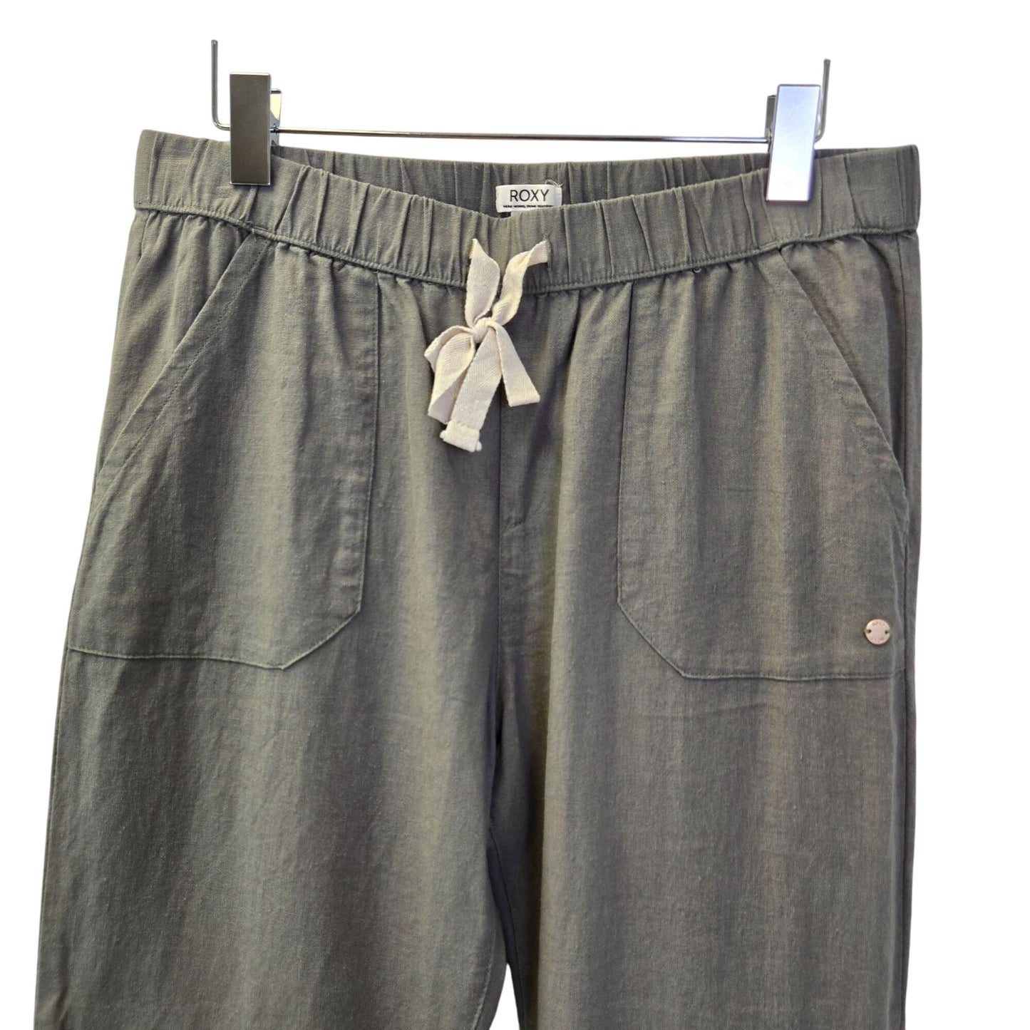 Roxy Linen & Viscose Blend Convertible Casual Pants Size Medium