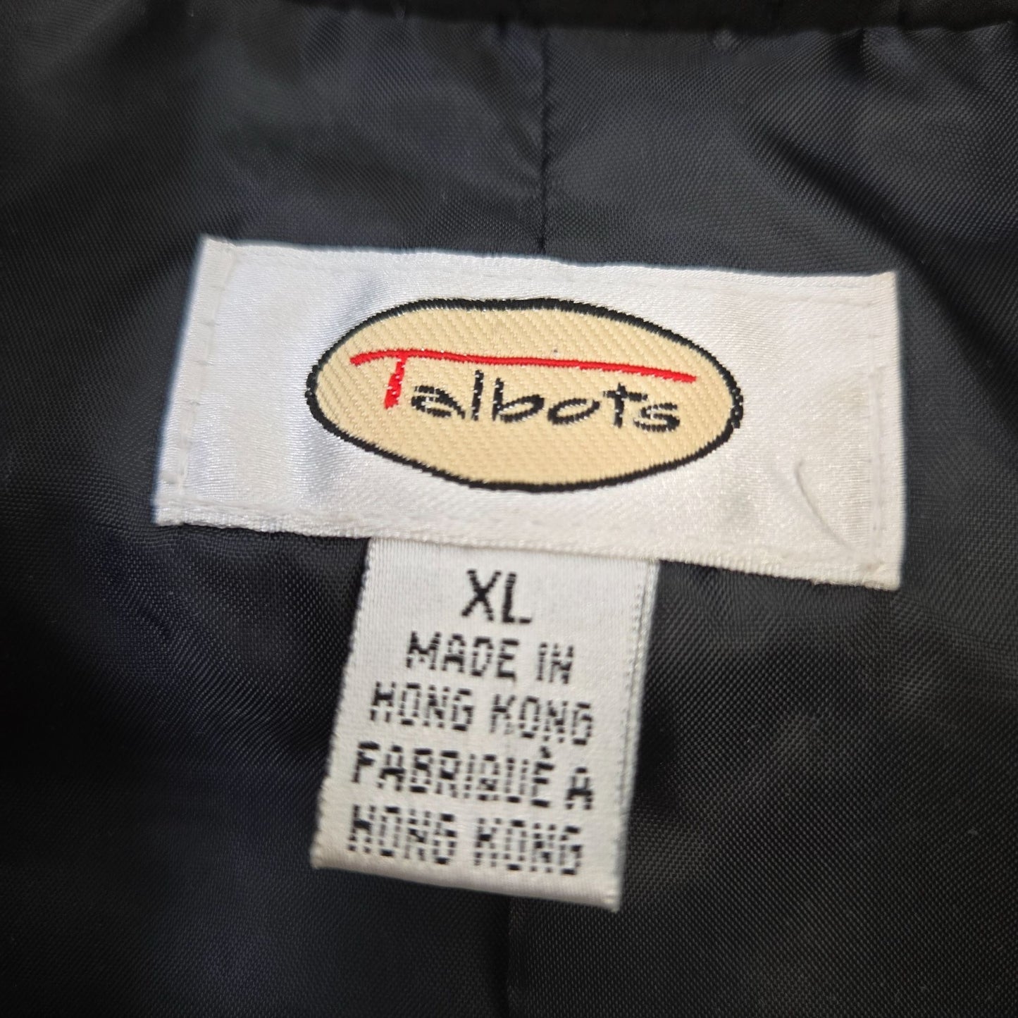 Talbots Lightweight Quilted Full Zip Vest Jacket Size XL