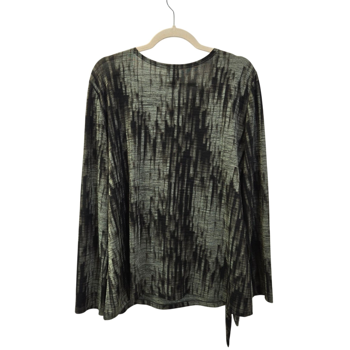 Clara Sunwoo Crinkle Pleat Blouson Overlay Side Tie Detail Top Size XL