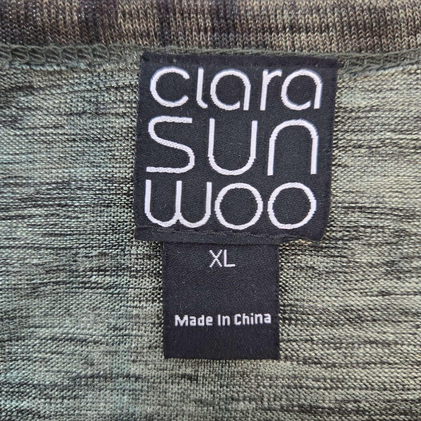 Clara Sunwoo Crinkle Pleat Blouson Overlay Side Tie Detail Top Size XL