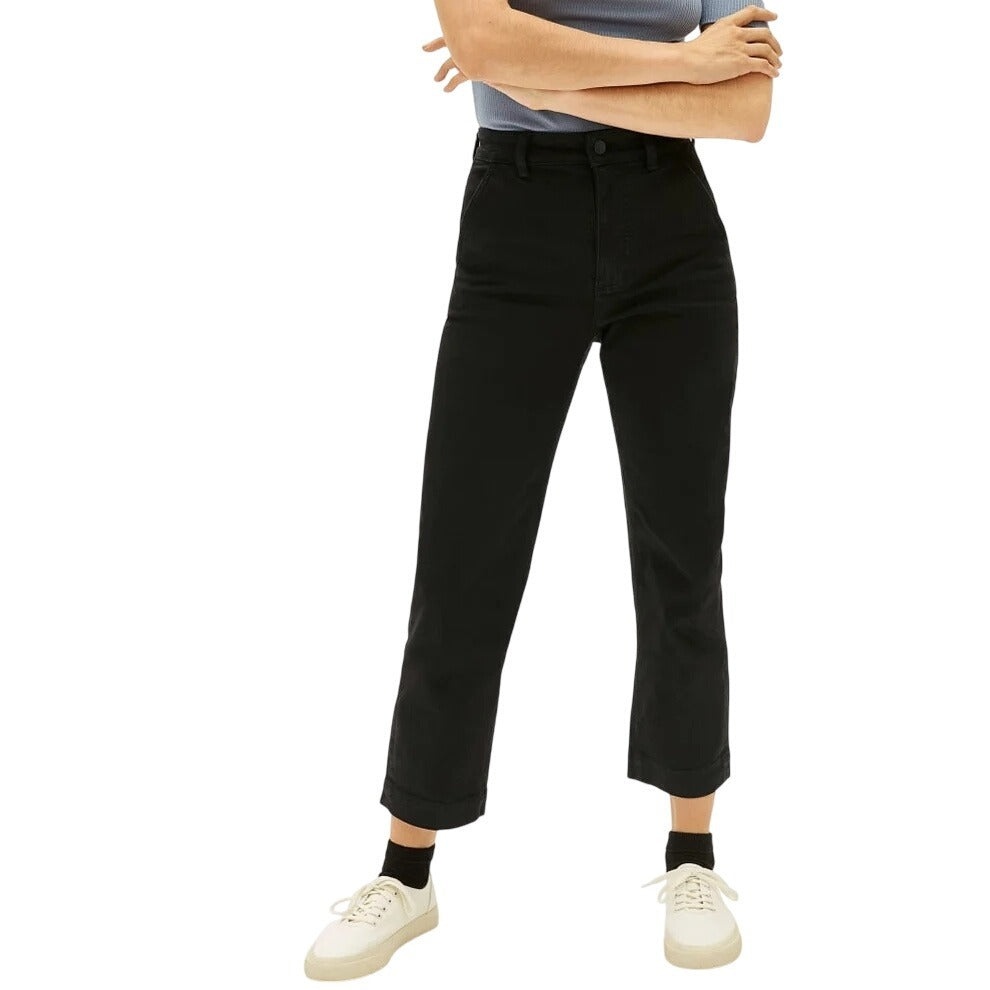 Everlane The Straight Leg Crop Jeans in Black Size 29