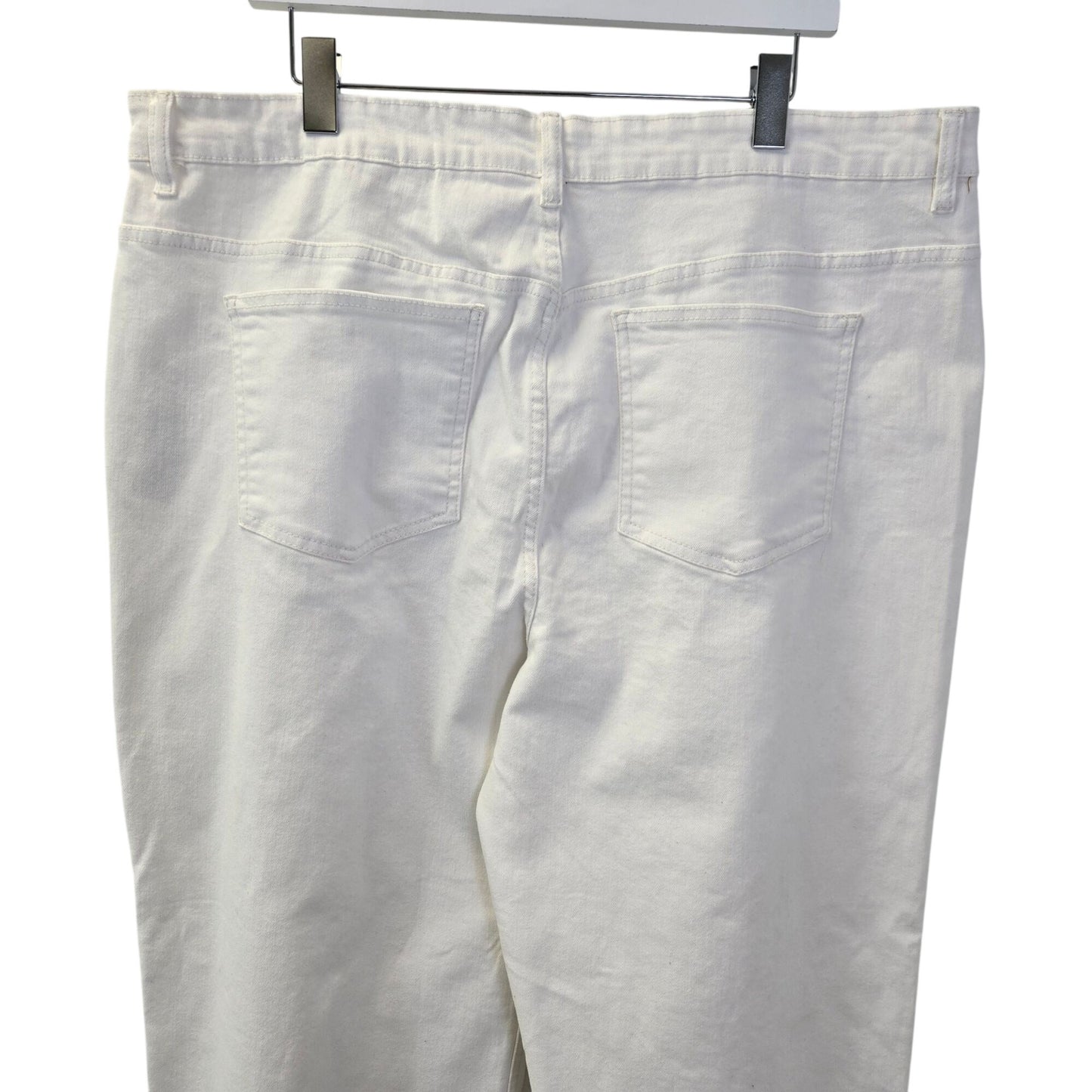 NWT LTS Long Tall Sally Wide Leg High Rise Raw Hem Jeans Size 18