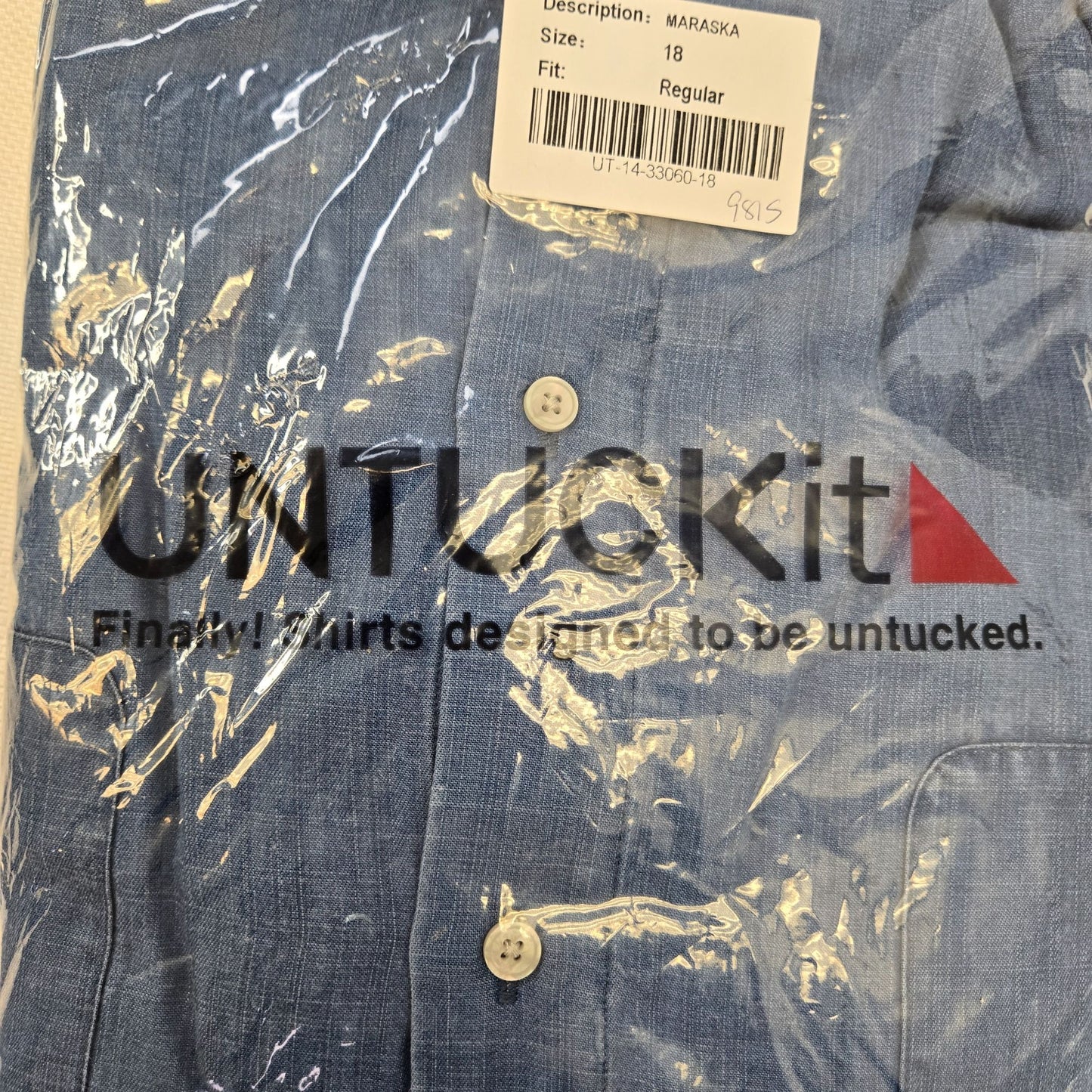 NWT UNTICKit Maraska Long Sleeve Chambray Shirt Dress Size 18