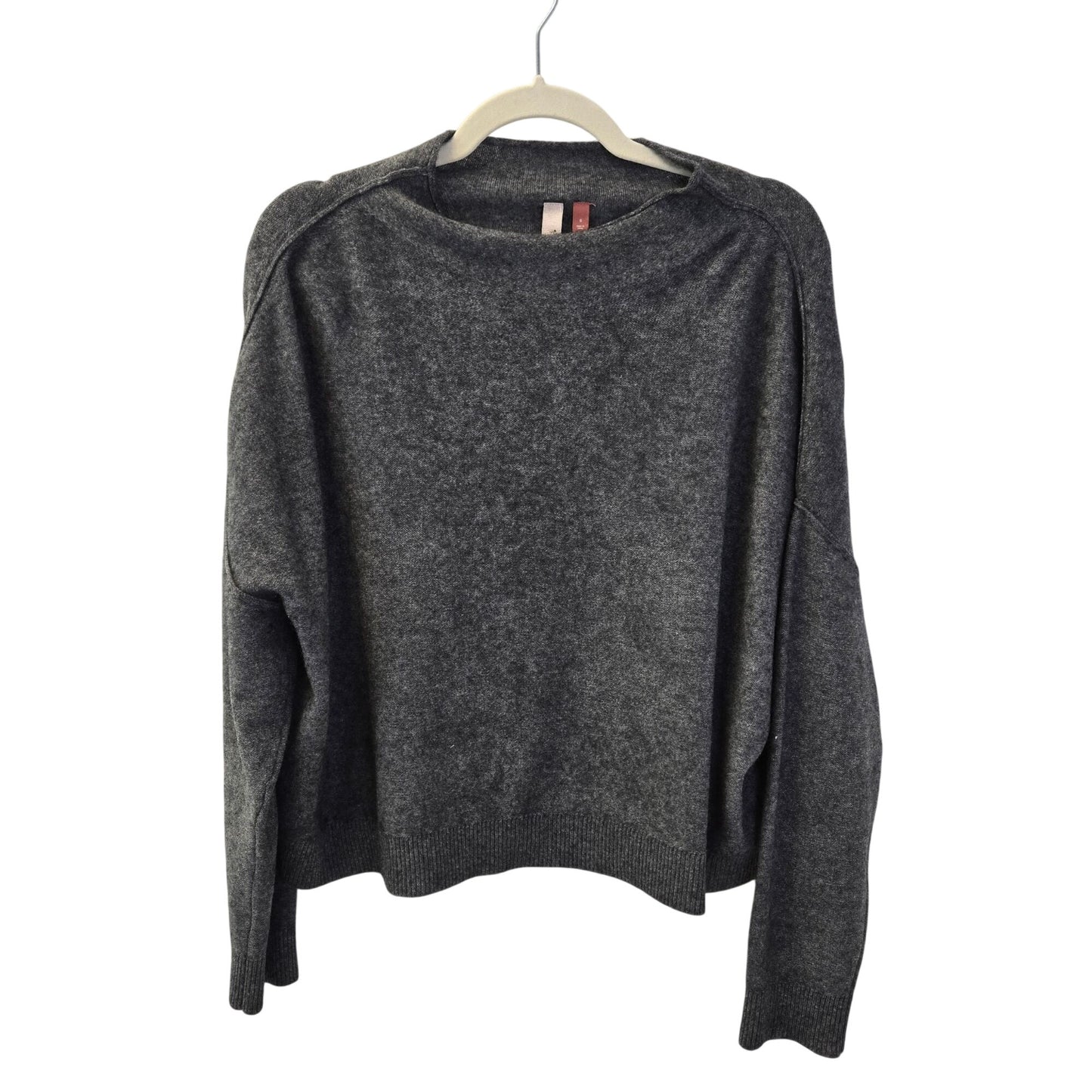 Anthropologie Pilcro 100% Cashmere Cropped Boxy Mock Neck Sweater Size Small