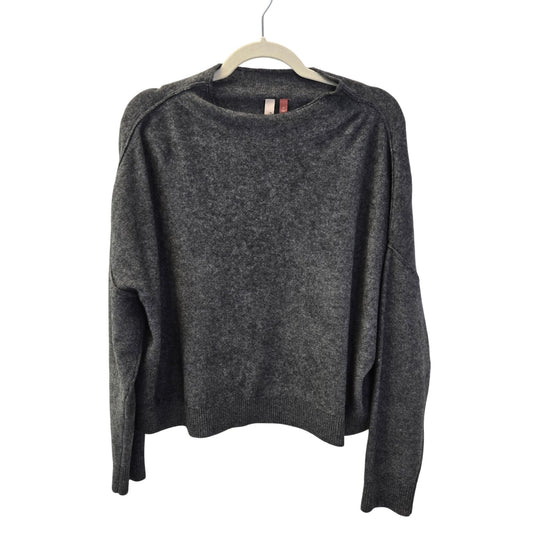 Anthropologie Pilcro 100% Cashmere Cropped Boxy Mock Neck Sweater Size Small