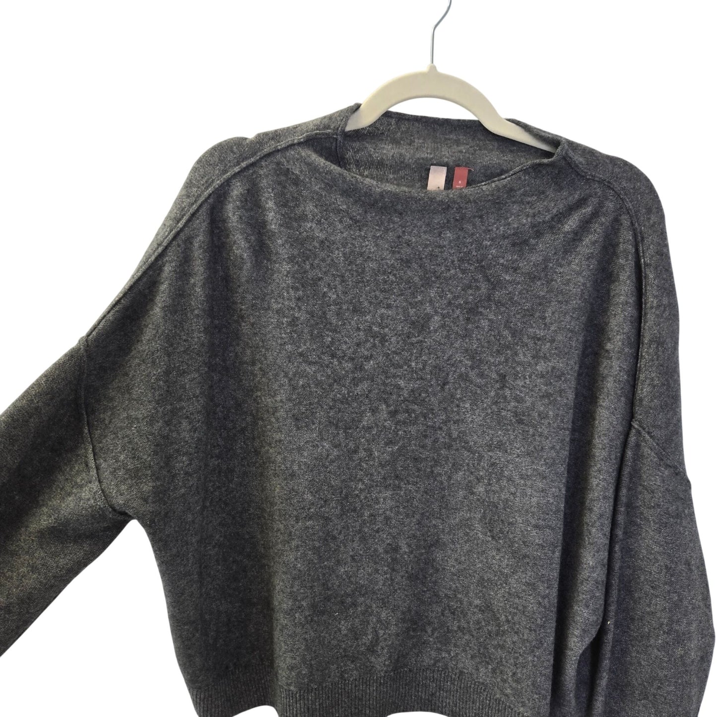 Anthropologie Pilcro 100% Cashmere Cropped Boxy Mock Neck Sweater Size Small