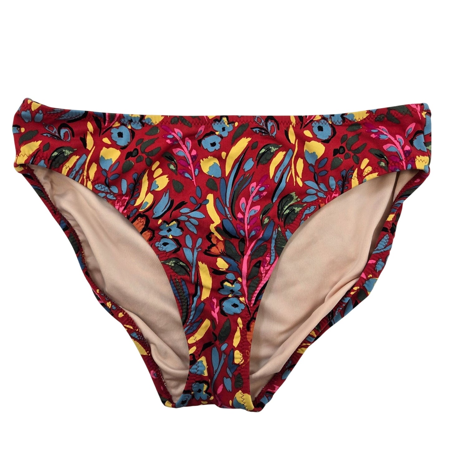 Garnet Hill Floral Print Crossover Padded Bikini Size 6