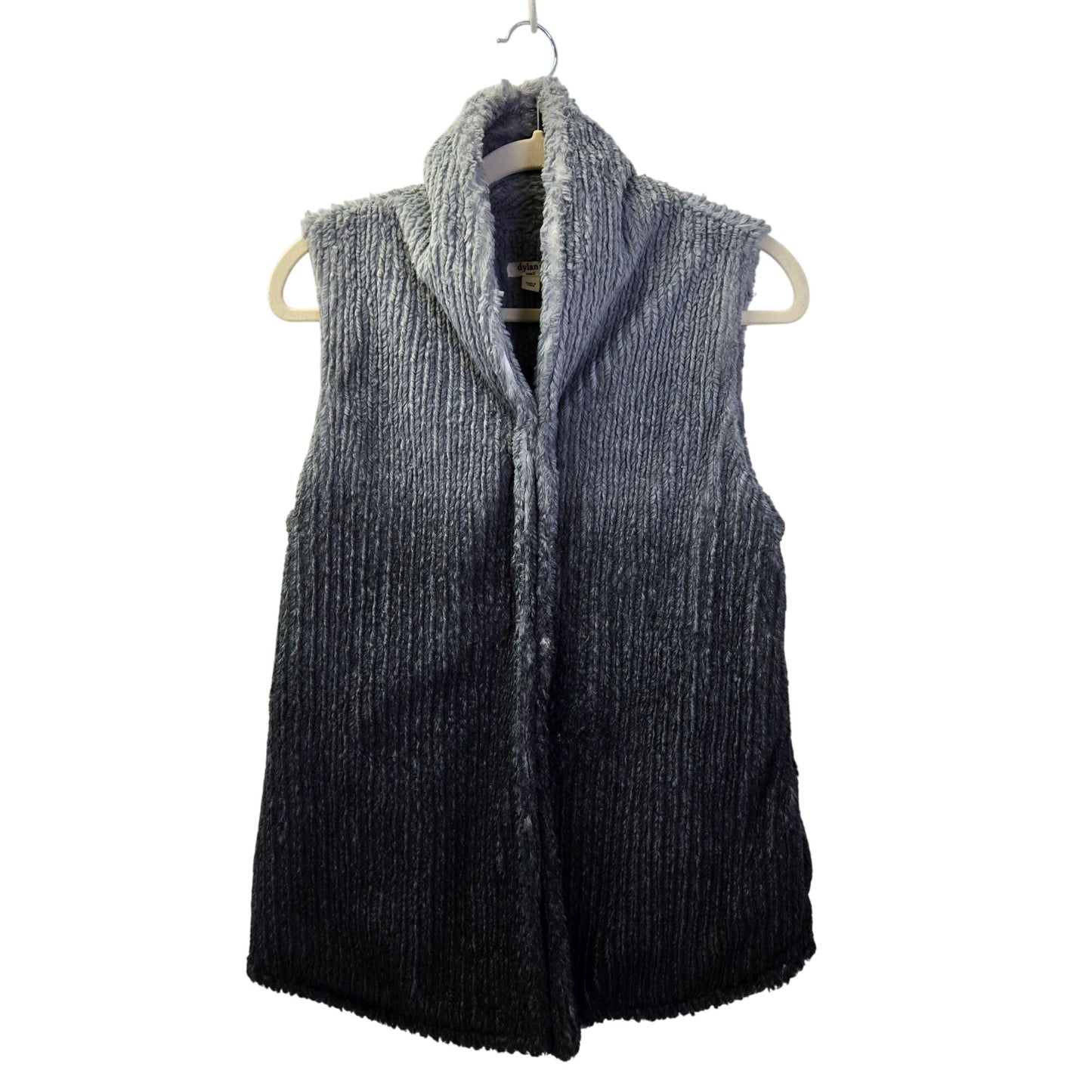 Dylan Faux Fur Ombre Two Snap Closure Vest Size Small