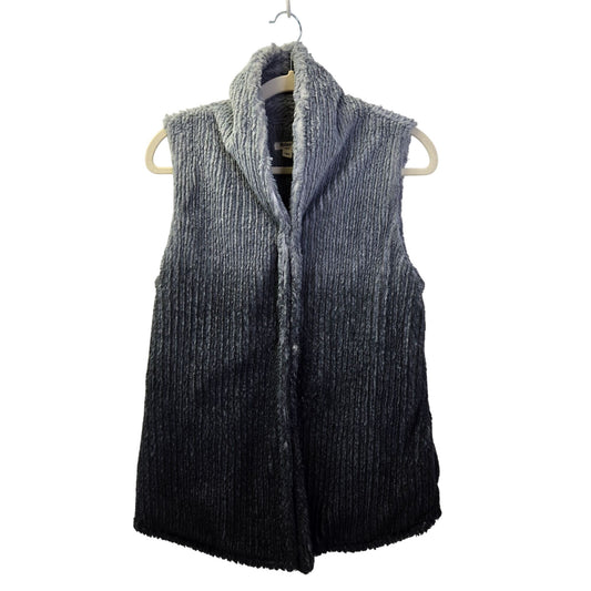 Dylan Faux Fur Ombre Two Snap Closure Vest Size Small